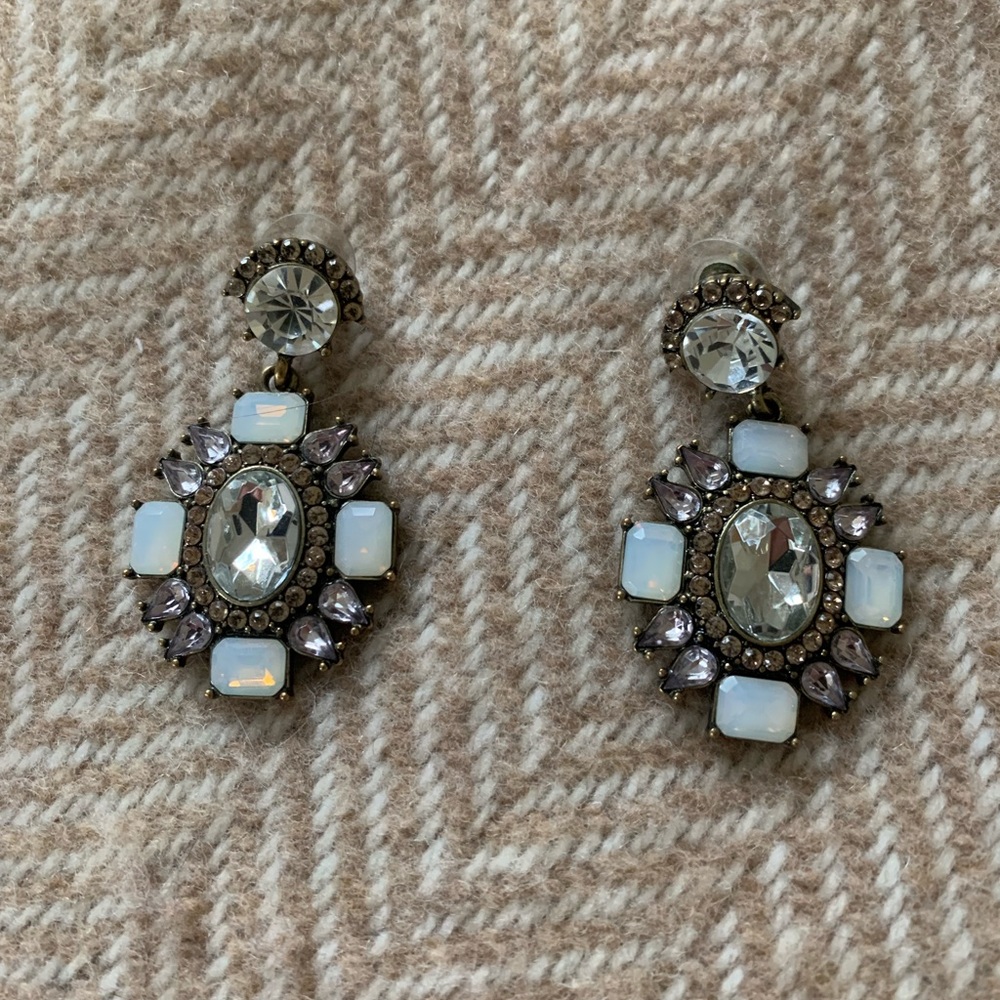 Never Worn Baublebar Jewel Costume Earrings
